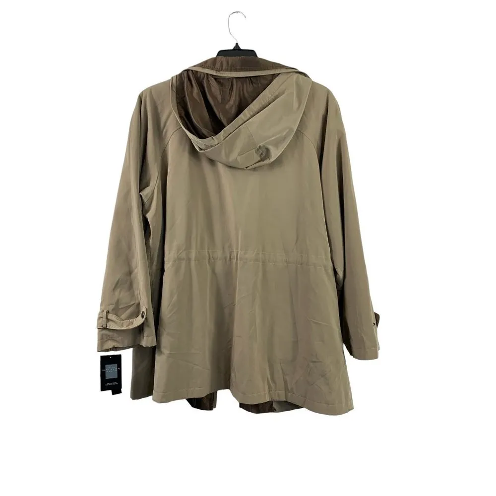 Miss Gallery Women's Water Resistant Bronze Coat Tan Size 1X - Image 3