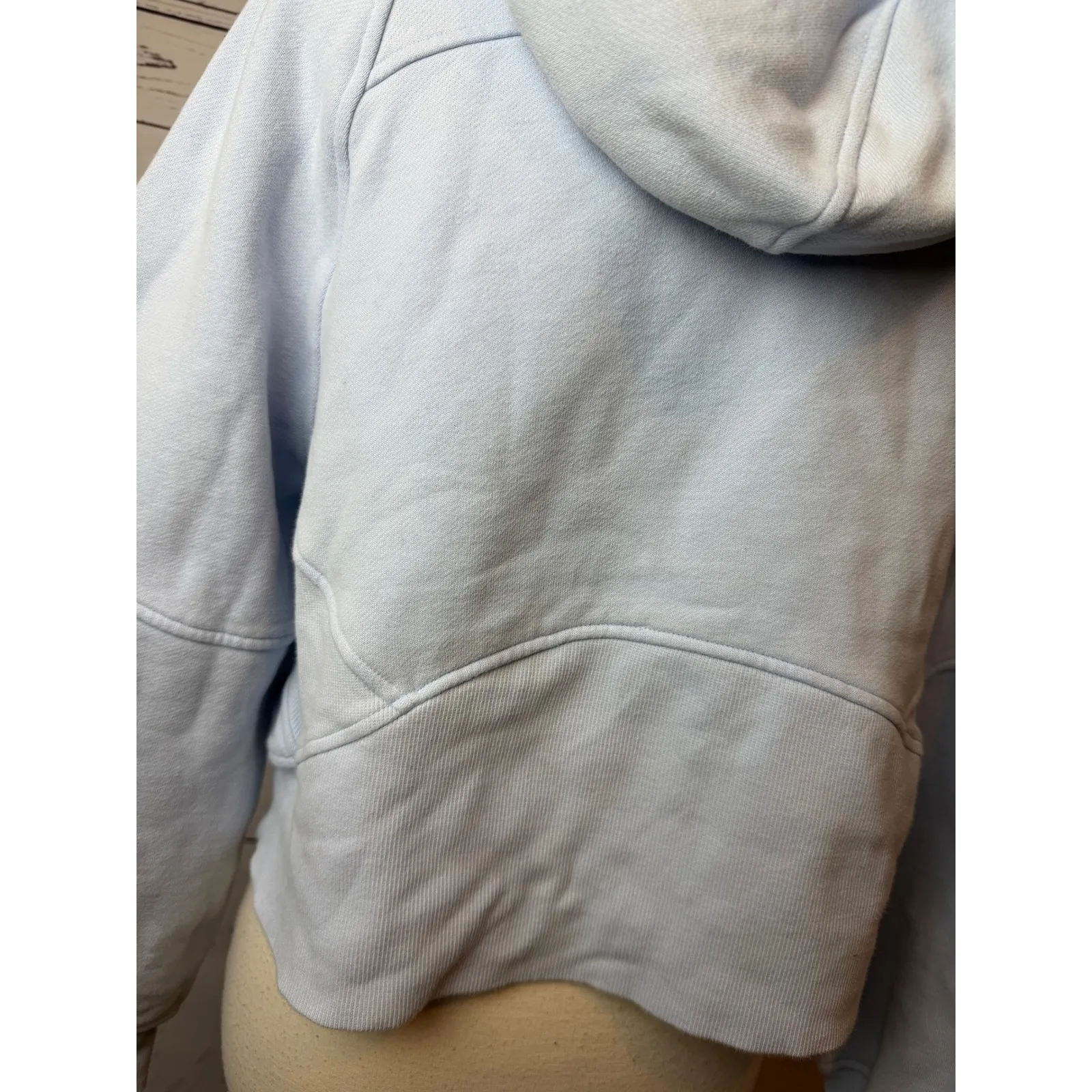 Lululemon Scuba Full Zip Hoodie Sweatshirt Womens XS S Extra Small Blue Half Zip - Image 13
