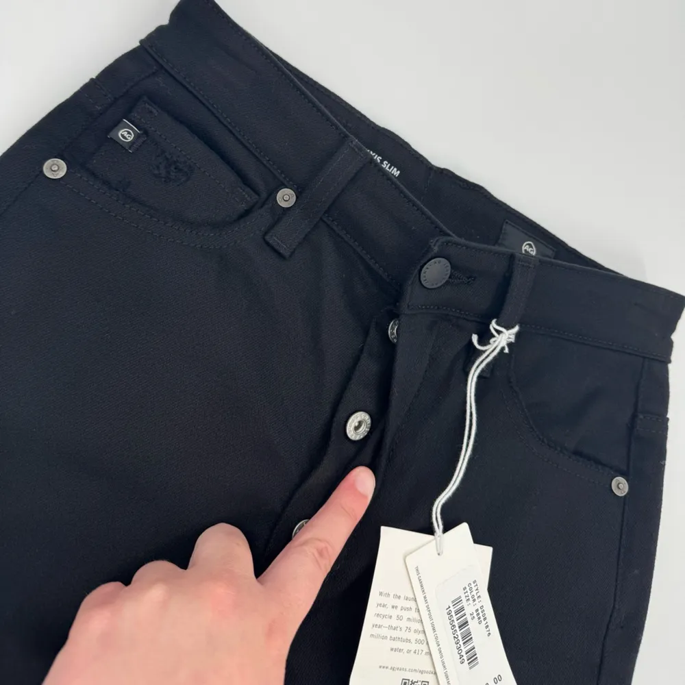 AG Adriano Goldschmied Alexxis High-Rise Slim Jeans In Blackboard Size 25 NWT - Image 6