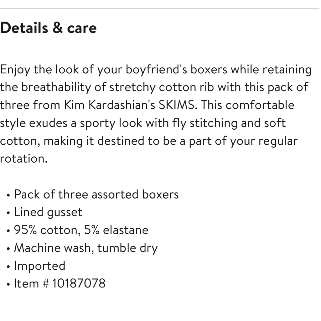 SKIMS Bundle Lot Giftbox Set x3 Cotton Ribbed Logo Boxers Women NWT HOLLY MULTI - Image 3