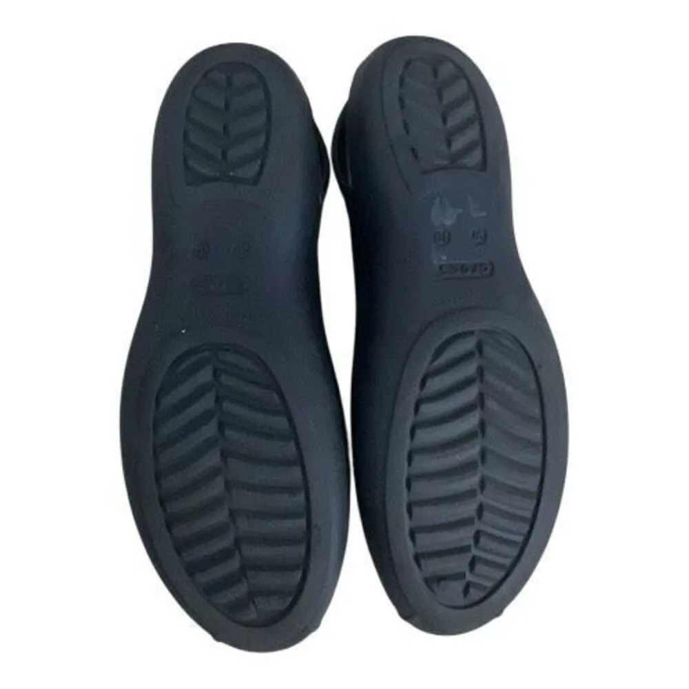 Crocs Iconic Olivia II flat Black Sling Back Shoes Ballet Flats Size 10 Slip On - Image 8