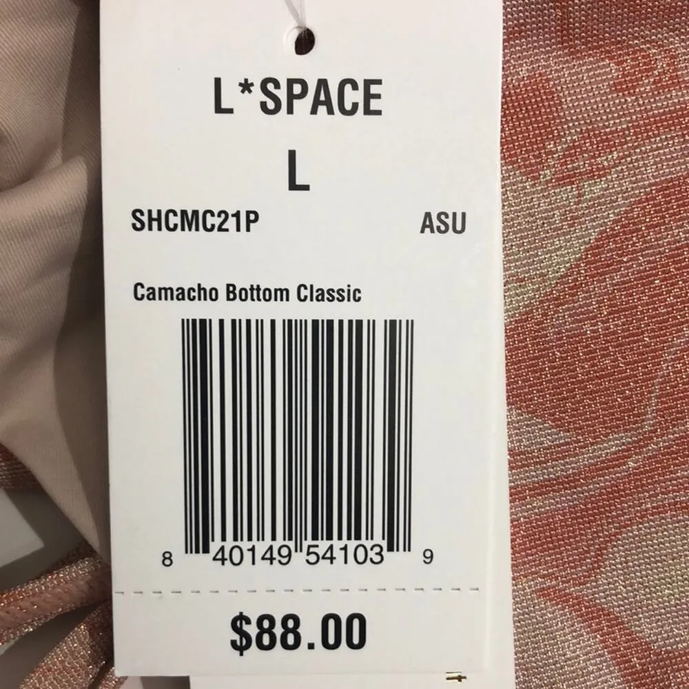 L*Space Bikini Brittany Top Camacho Bottom Metallic Tie Die Swirl Large - Image 12