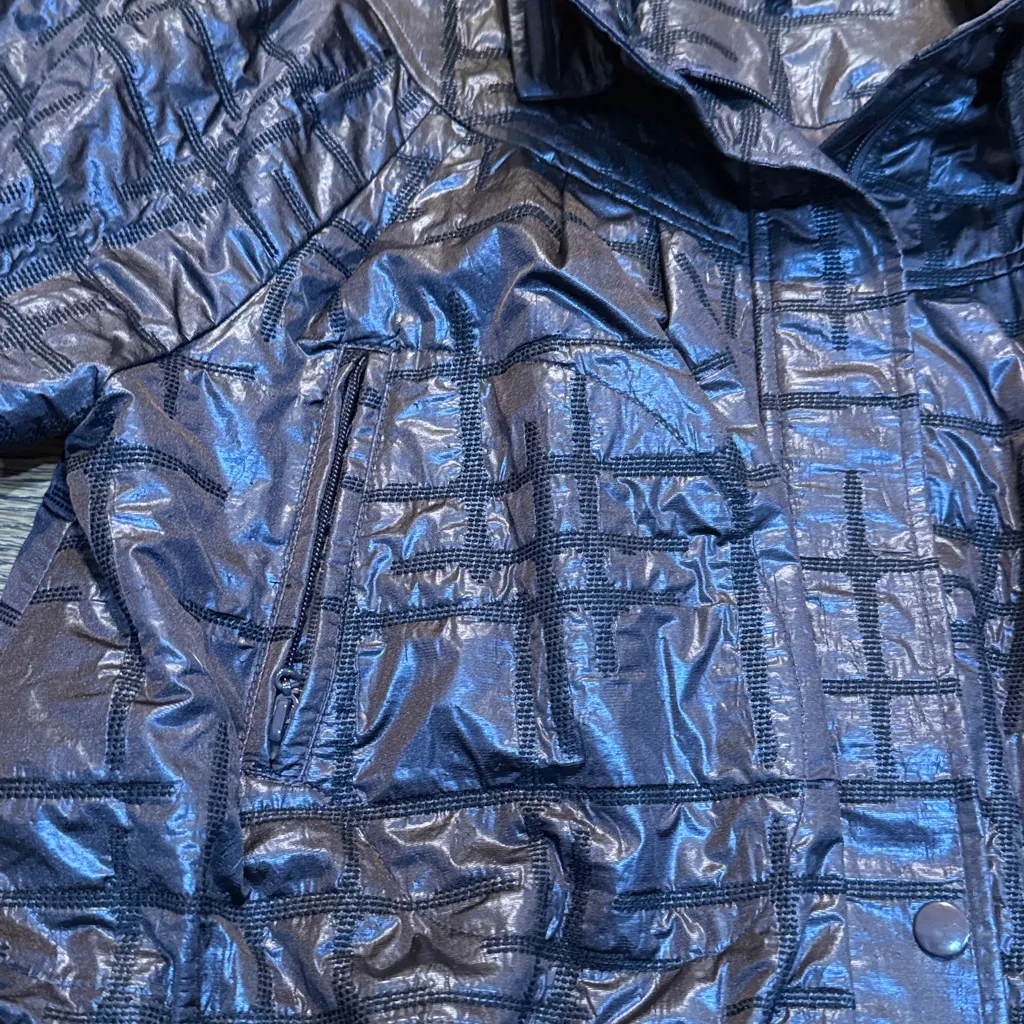 Samuel Dong Quoted Parka Dress/Coat Brown Size L - Image 5