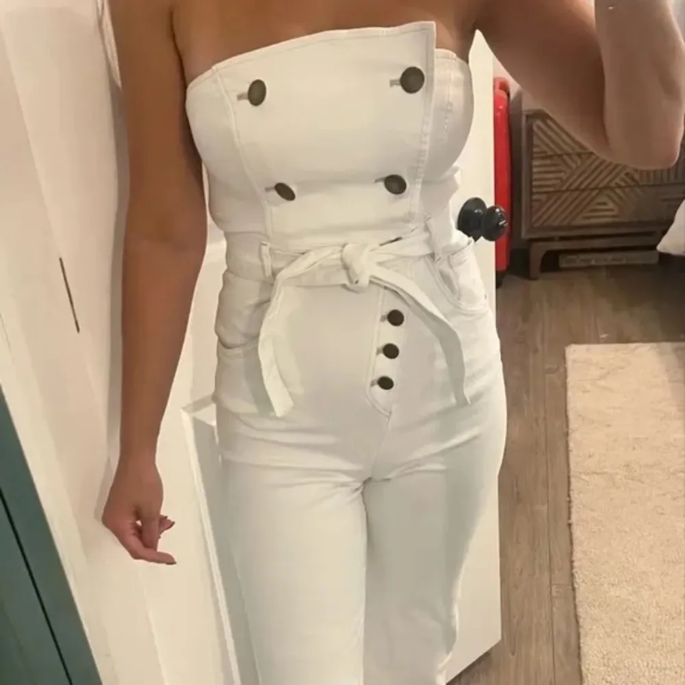 Marissa‎ Webb X RTR Strapless Jumpsuit Size 10 White - Image 6