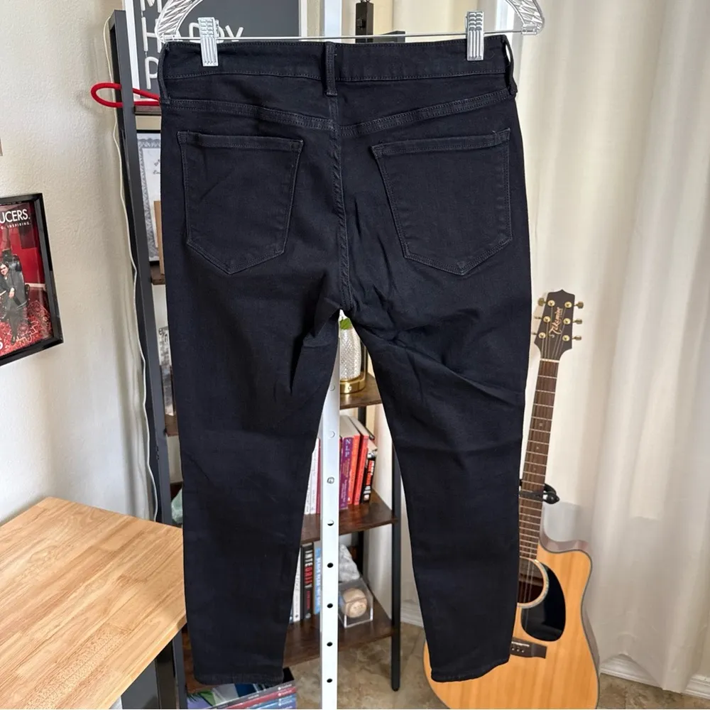 Old Navy Women’s Rockstar Super Skinny Low Rise Black Jeans Size 12 SHORT - Image 5
