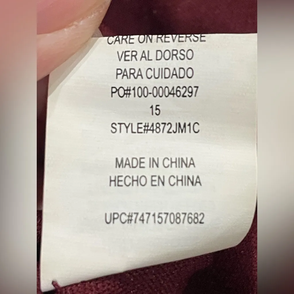 Sequin Hearts Burgundy Lace/Sequin Sleeveless Halter Midi -Length Dress - Sz 15 - Image 13