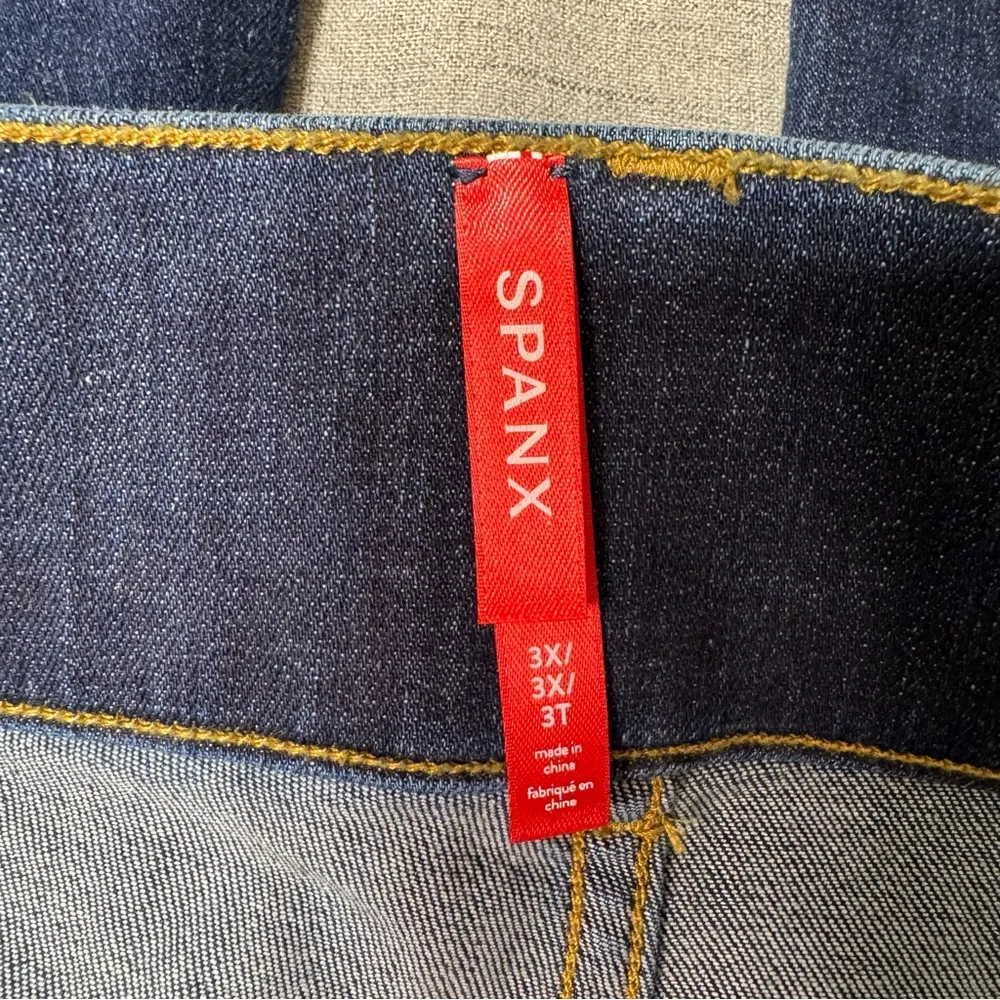 Spanx High Rise Flare Jeans Midnight Shade Shaping Slimming Pull On Size 3X - Image 8