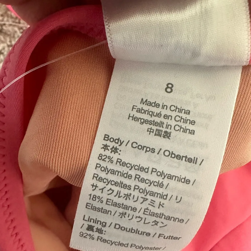 NWT J. CREW Cutout tie-back one piece Coral Womens Swimsuit Size 8 - Image 8