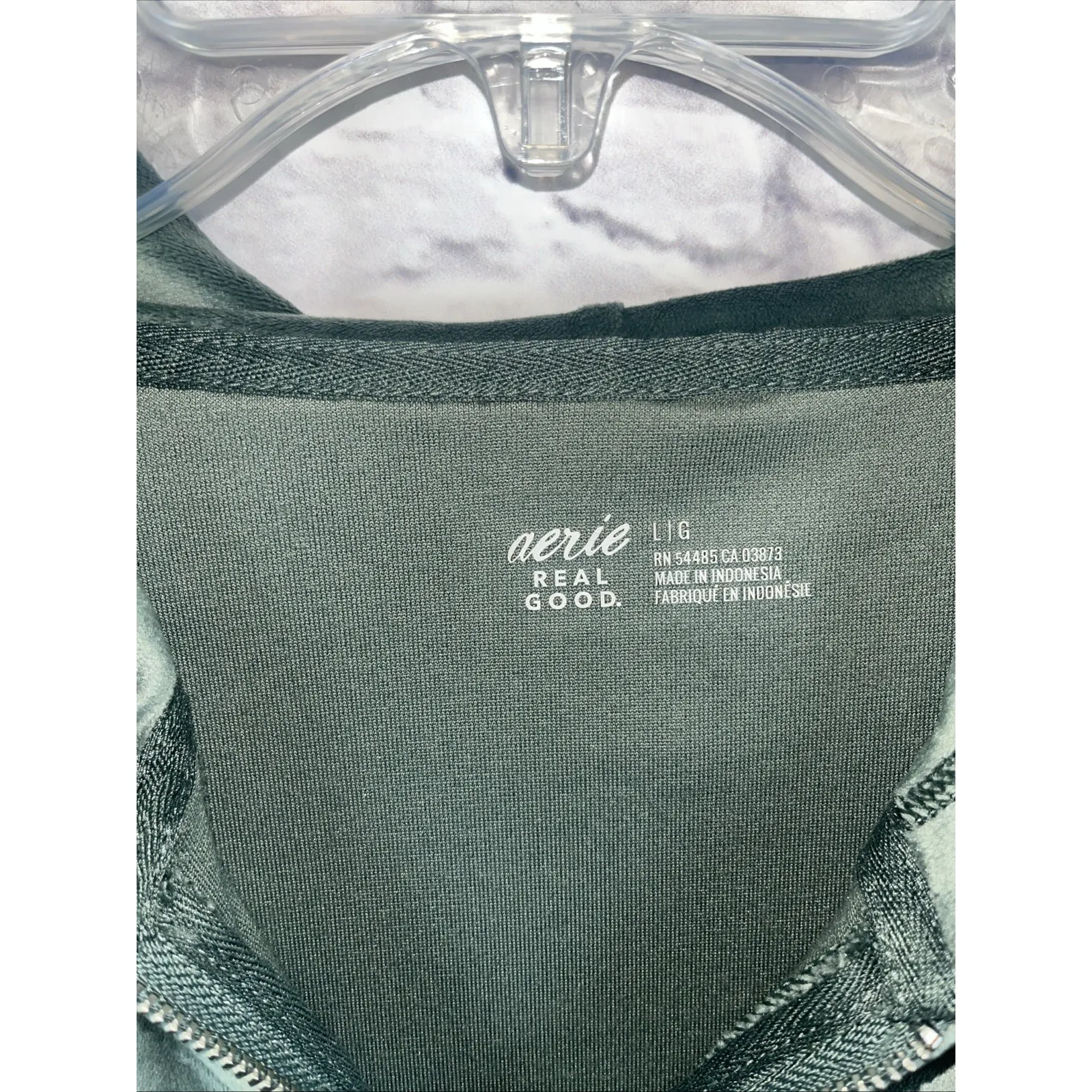 Aeri Women's  Cropped Girly Feminine Velour Loungewear Hoodie Size Large - Image 3