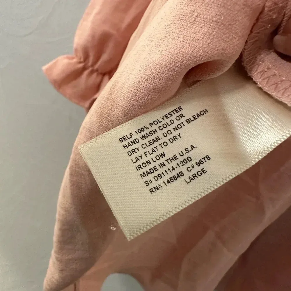 Everly Dress Size Large Pale Pink Stretch Casual Flowy - Image 5