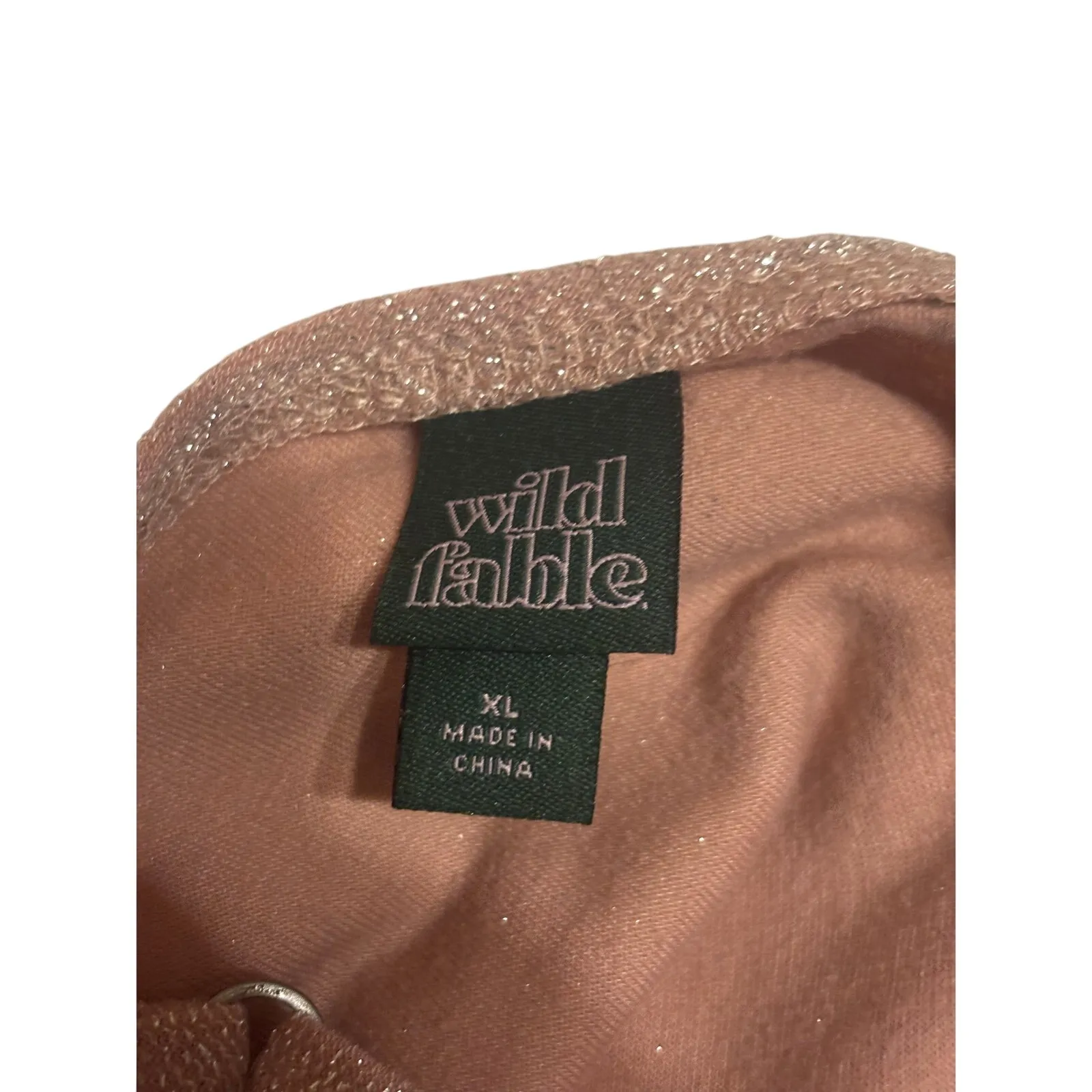 Wild Fable Rose Gold Shimmer Shirt - Image 3