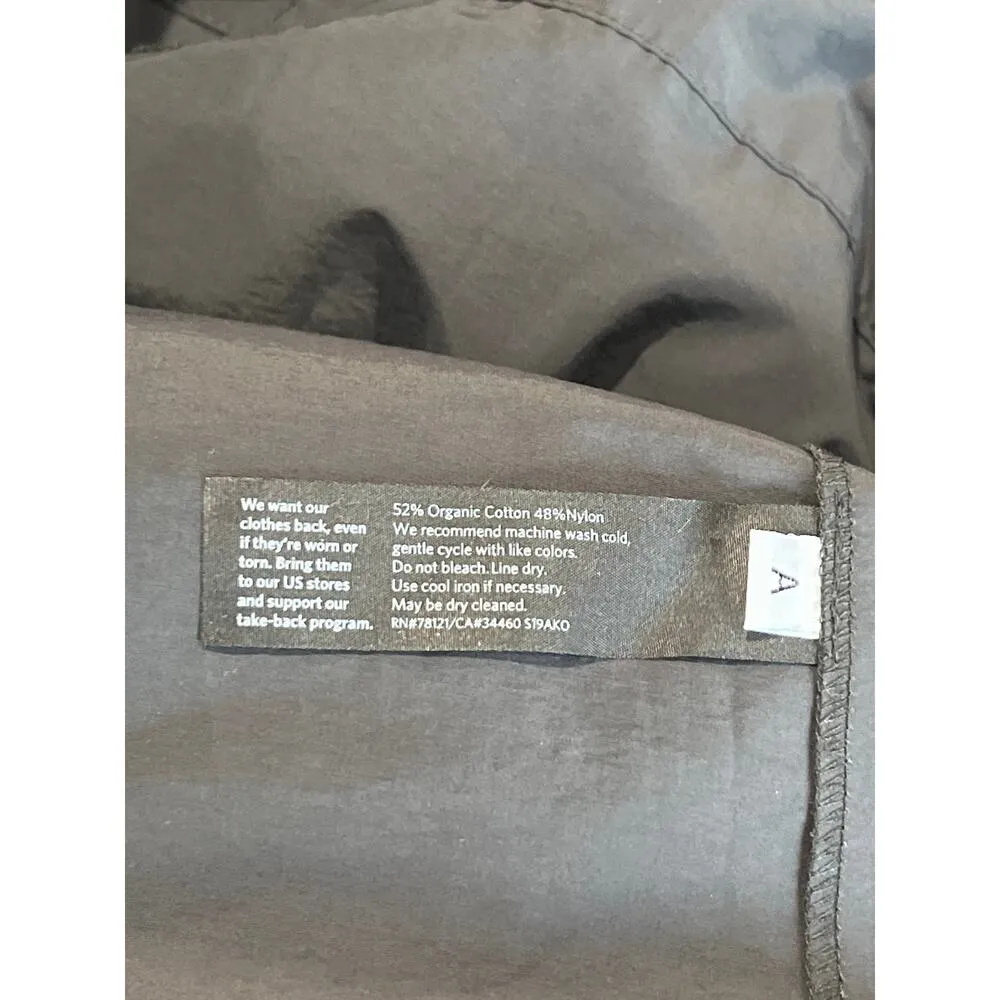 Eileen Fisher Organic Cotton Gray 1/2 Zip Anorak Jacket Women's Size XXS Indie - Image 9