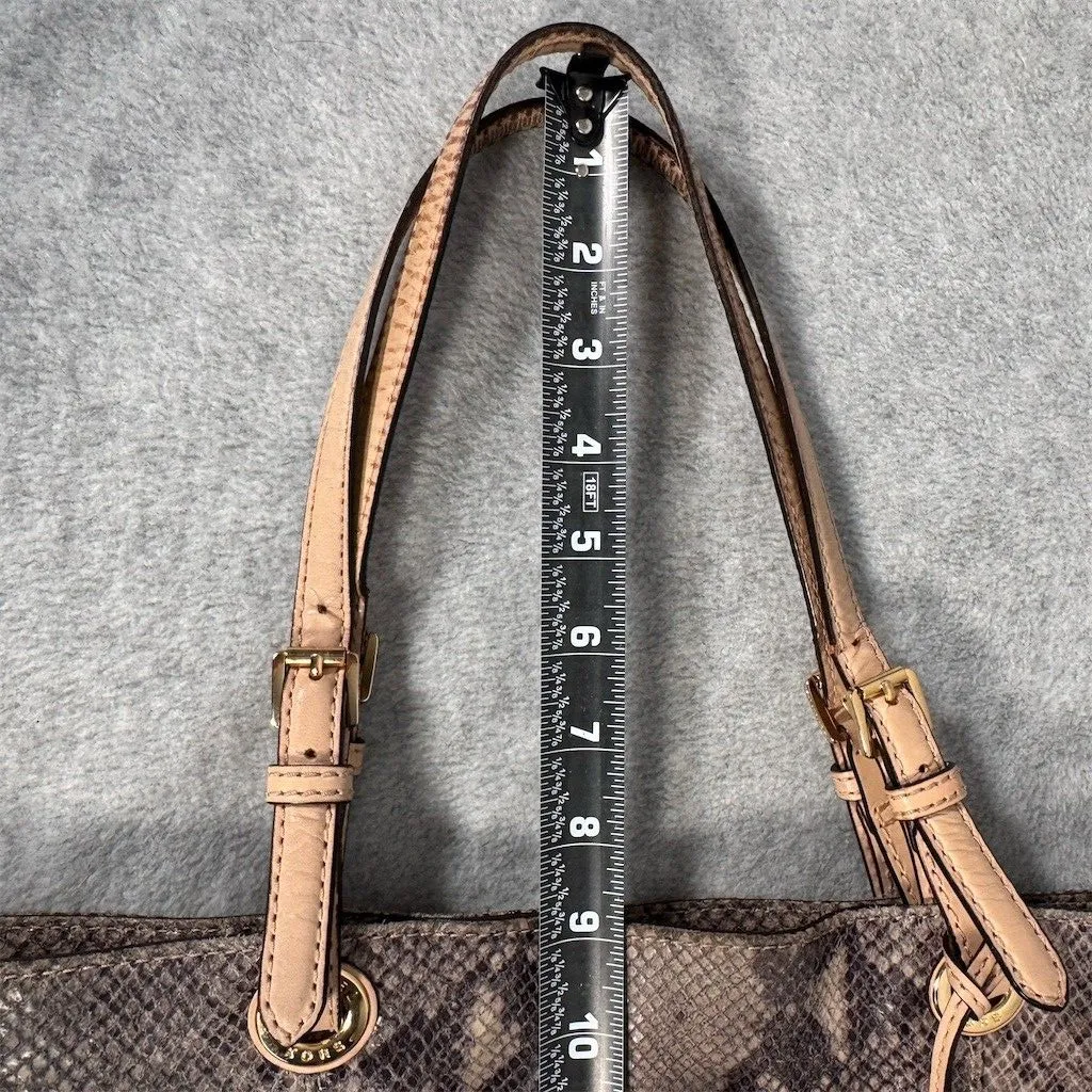 Michael Kors Jet Set Python Embossed LeatherTote Shoulder Bag - Image 15