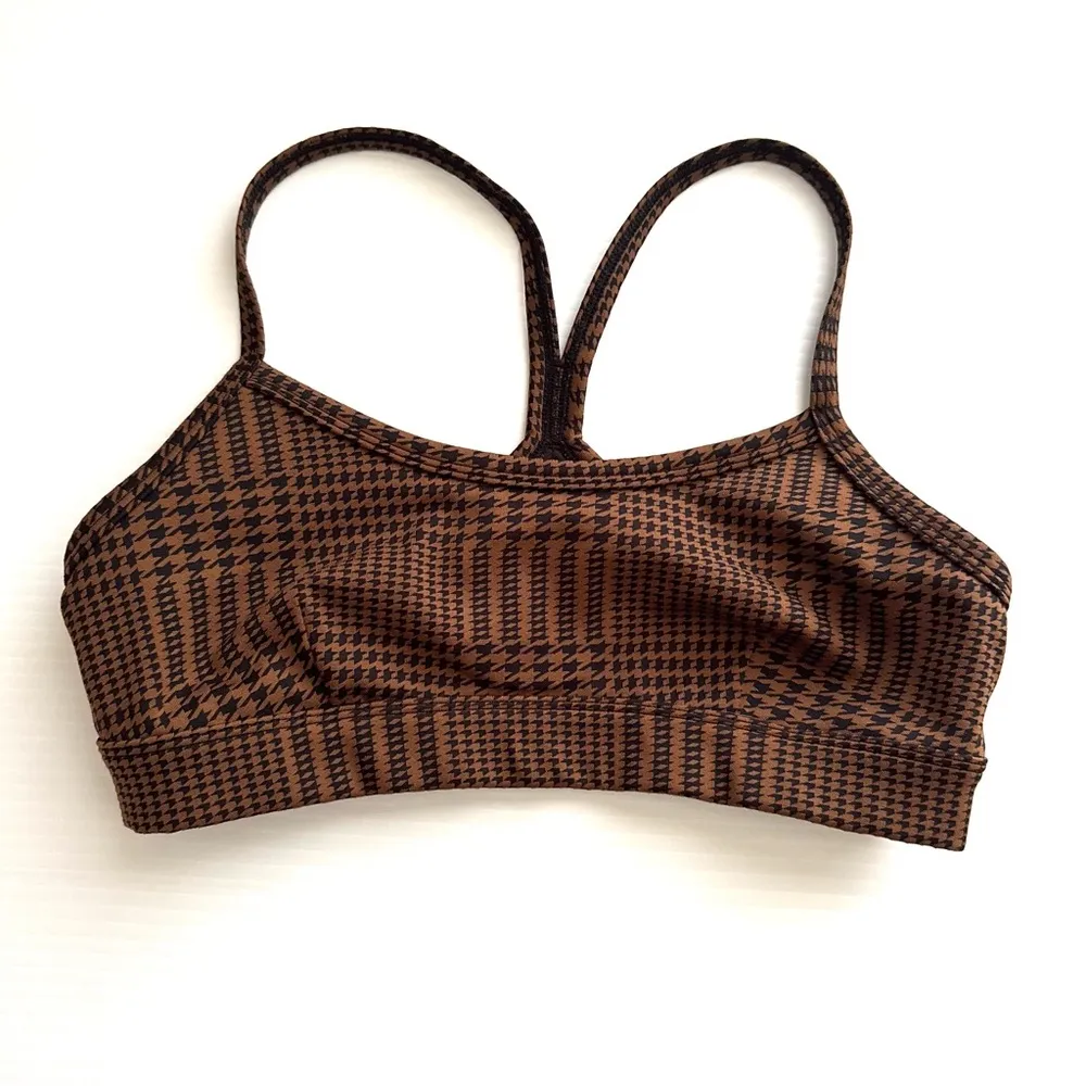 ALO Yoga Jacquard High-Waist Glenplaid Flutter Leggings And Bra Set Size Small - Image 7