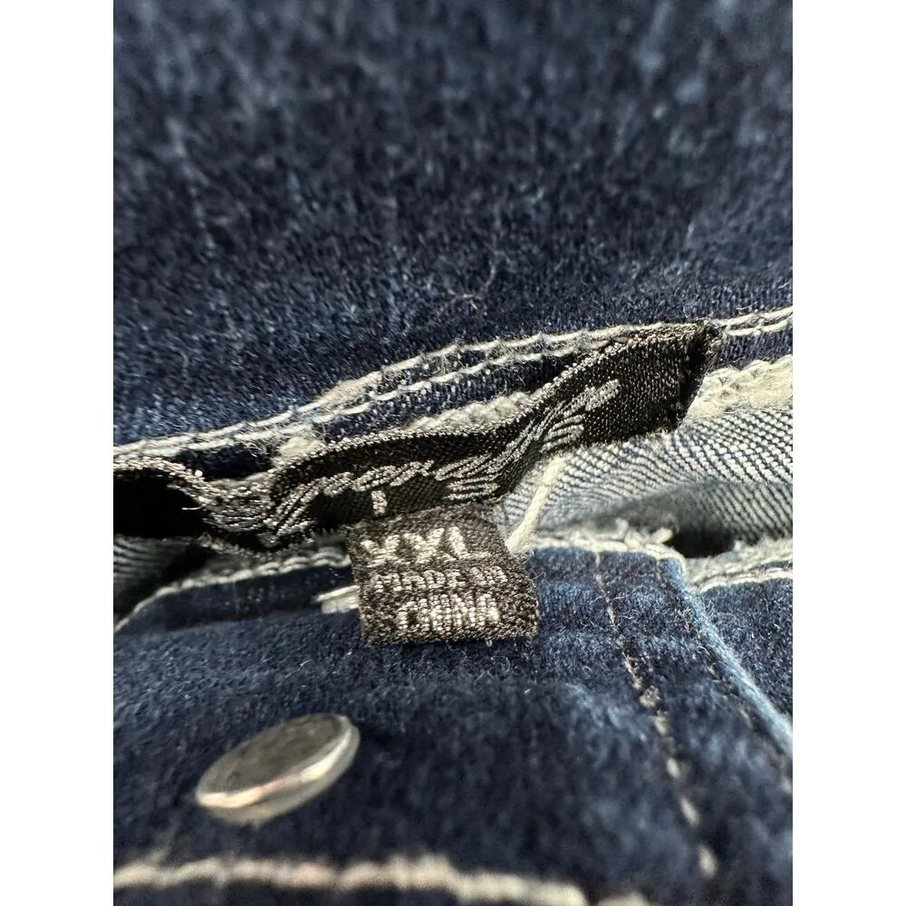 Generation Kiss Dolls Kill Acid Washed Flare Denim Jeans Women XXL Cut Out Waist Blue Size undefined - Image 7