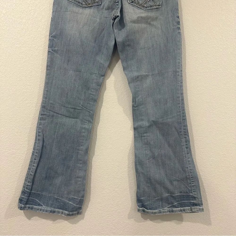 BKE Culture Bootcut Jeans Vintage Sz 28 x 31.5 Low Rise Med/Dark Wash Stretch - Image 10