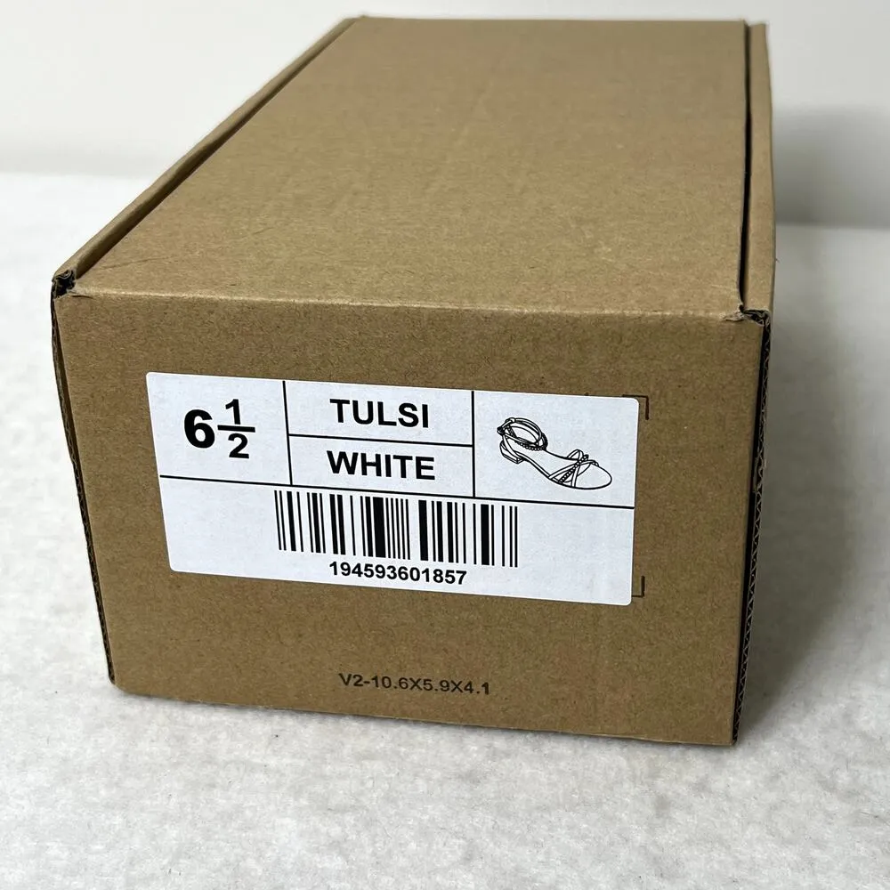 Journee Tulsi White Pearl Ankle Strap Sandals - Image 6