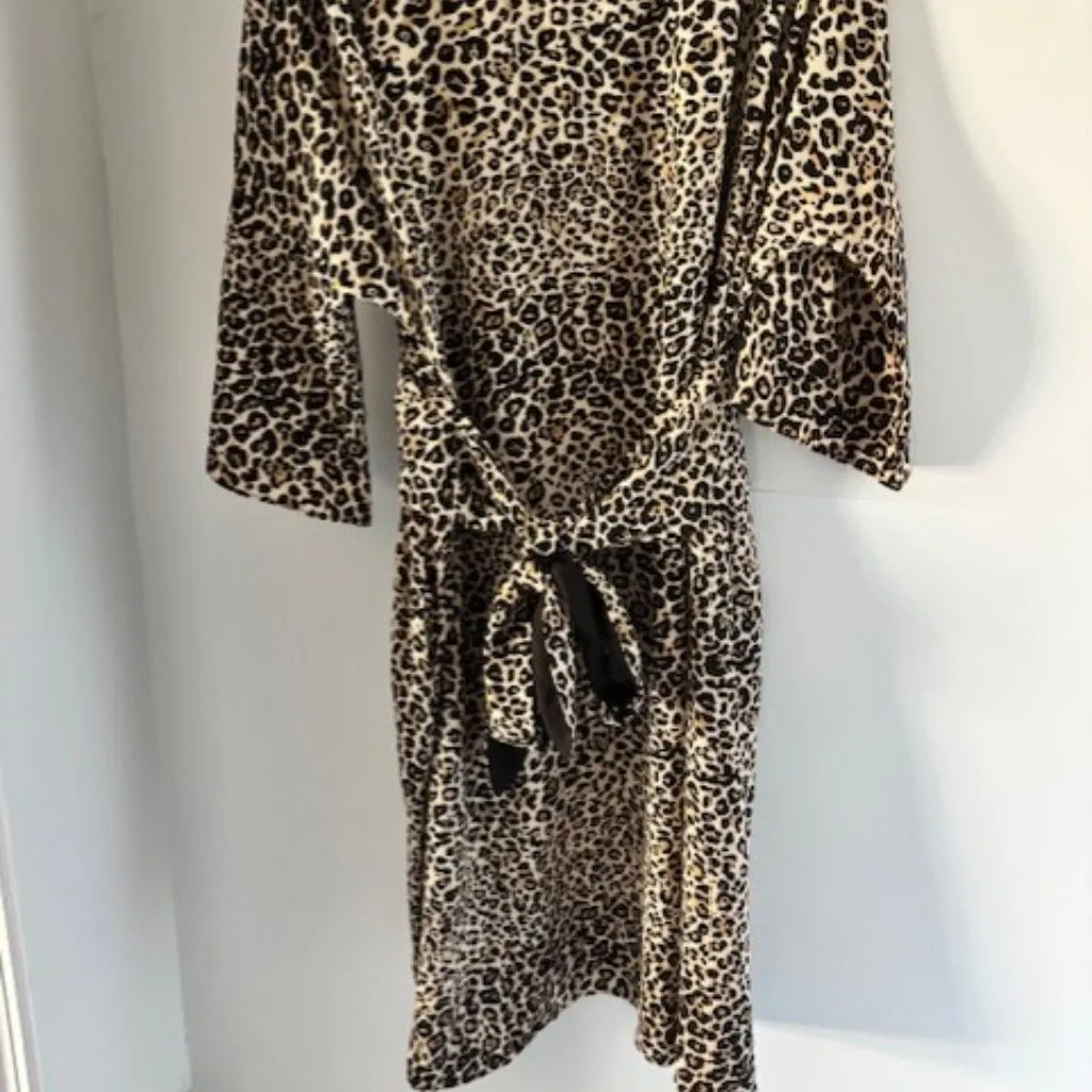 Davi &Dani Plus 3XL Leopard Print Kimono Belted Sheath Dress Statement Bold Chic - Image 2