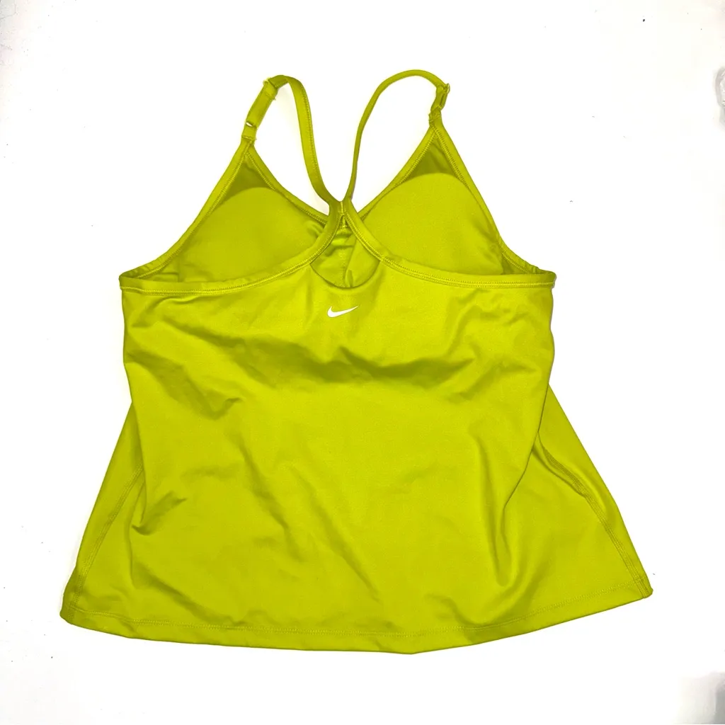 NIKE Women's Indy Bra Tank Top Bright Cactus Chartreuse Green Size XL - Image 10