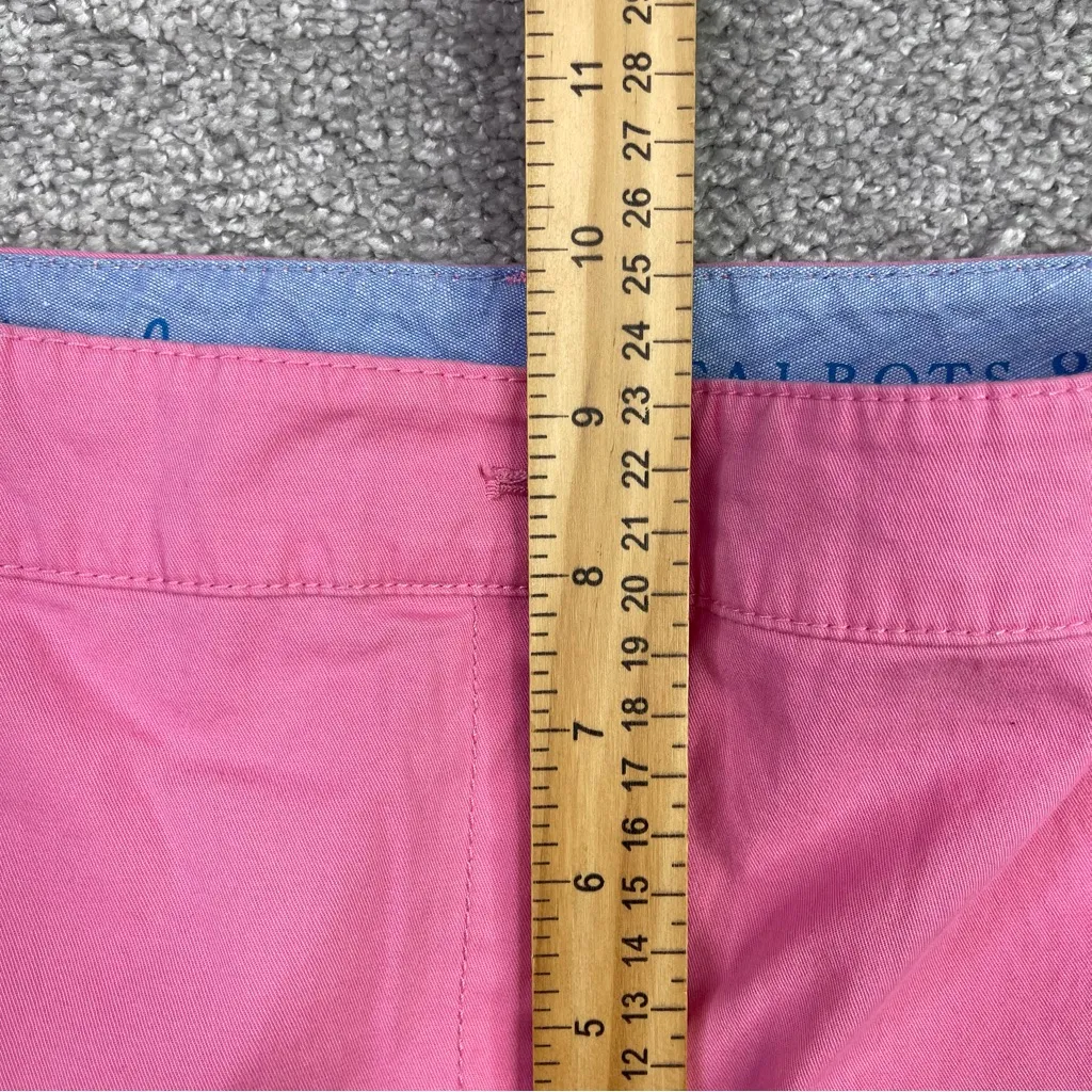 Talbots Pants Women's 8 Pink Tapered Mid-Rise Relaxed Casual Chino Spring Summer - Image 8