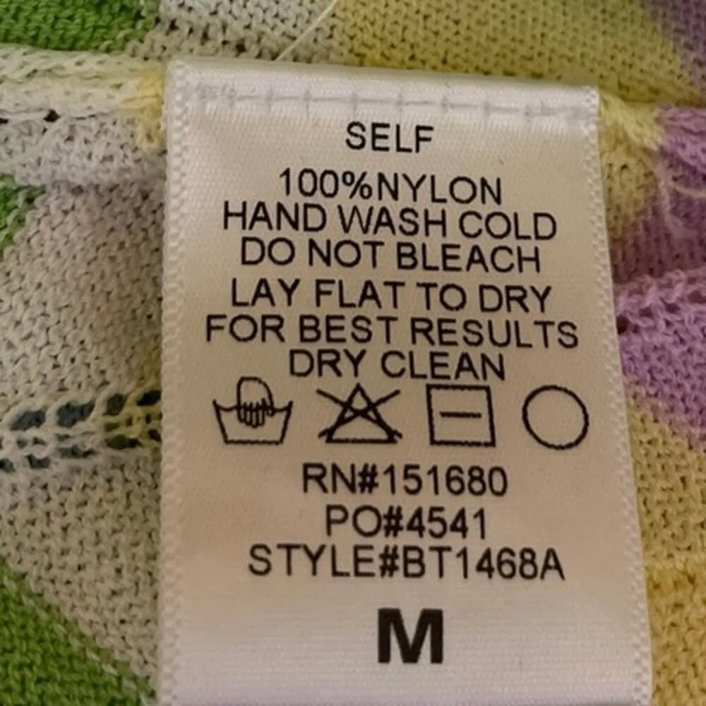 Storia Multicolor Striped Rainbow Colorful Sleeveless Crochet Cami Crop Tank Top - Image 5