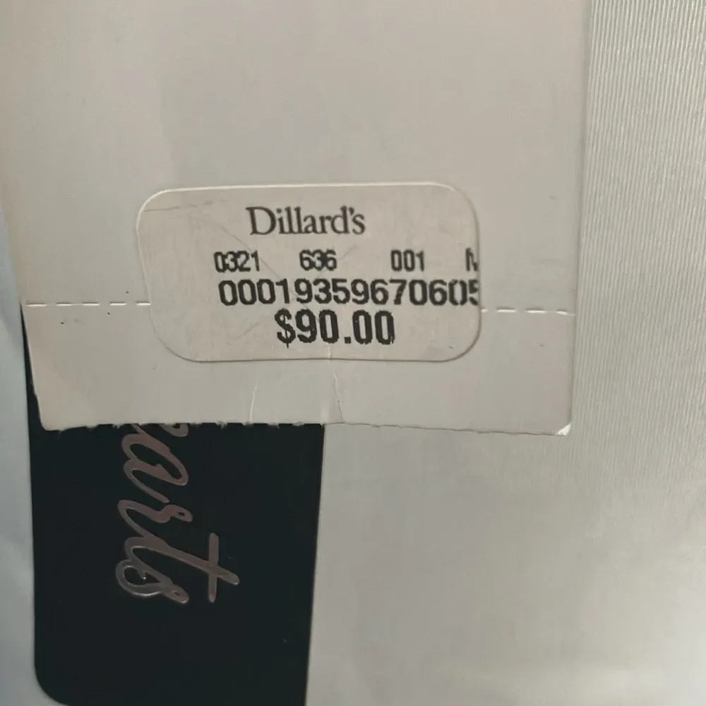 Sequin Hearts: Blue/White Flower Dress- Open Back with zipper back- tulle hem- 9 - Image 5