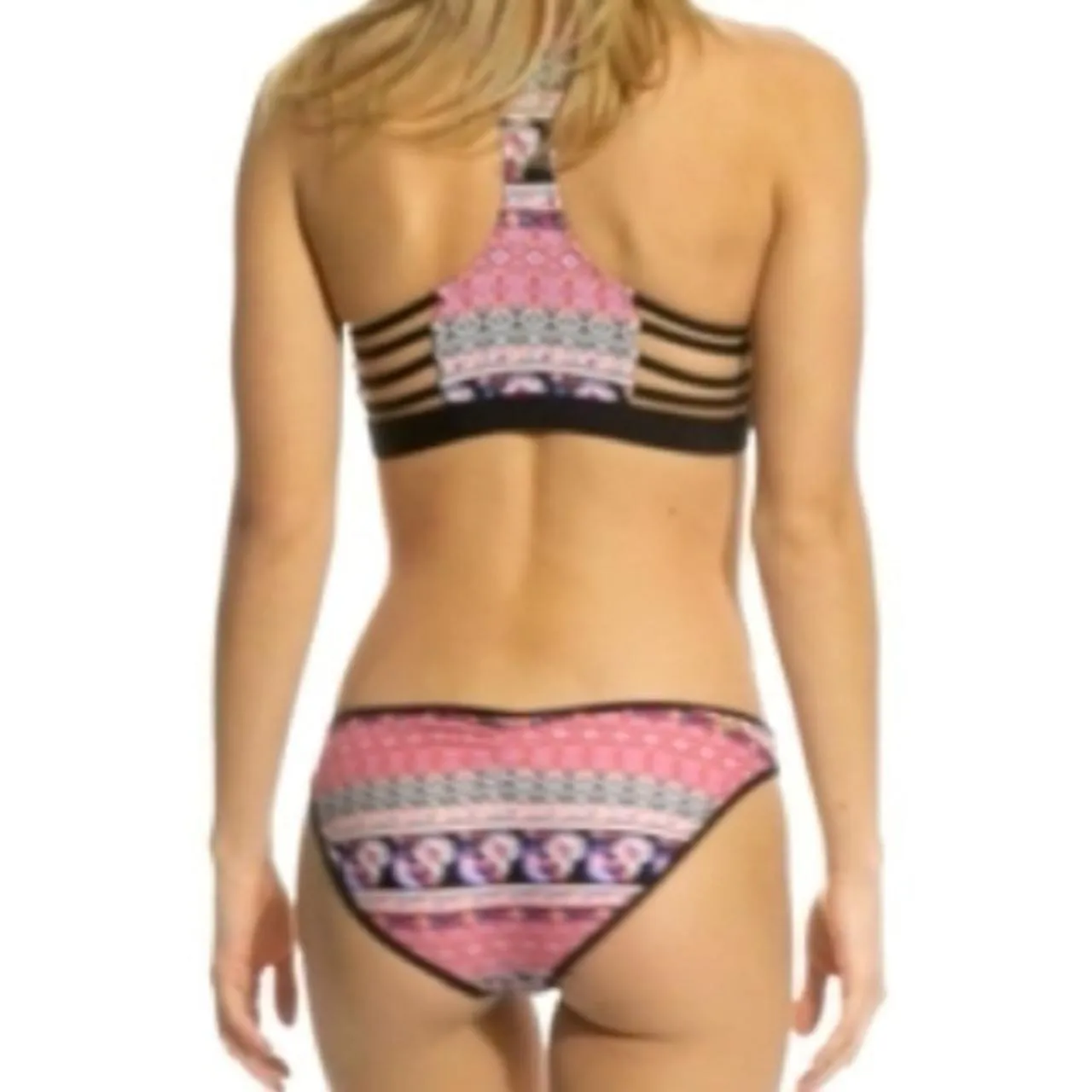 Eidon Gemini Poppy Sporty Bikini Top And Bikini Bottom - Image 3