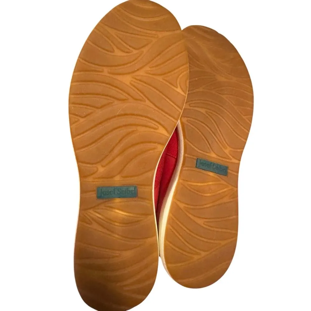 JOSEF SEIBEL Caren 18 RARE Red Leather Sneakers EURO 42 New in Box MSRP $150 Size 11 - Image 16