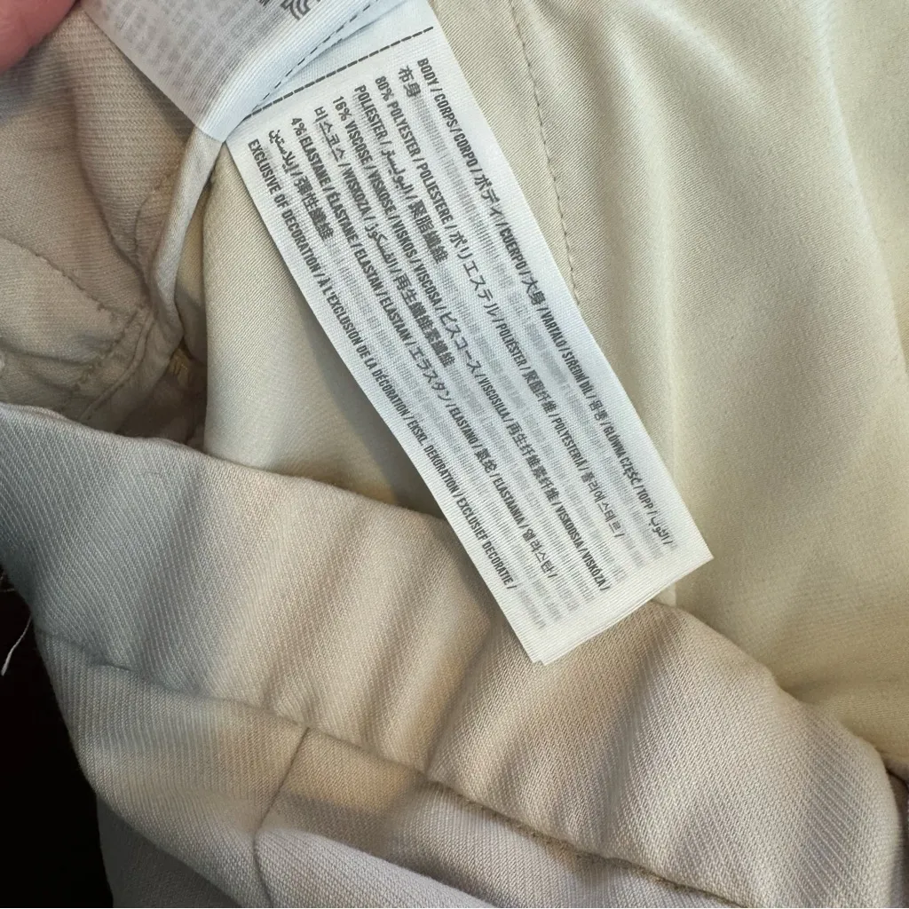 Abercrombie & Fitch A&F Sloane Tailored Pant Tan size 30 / 10 tan cream preppy - Image 6