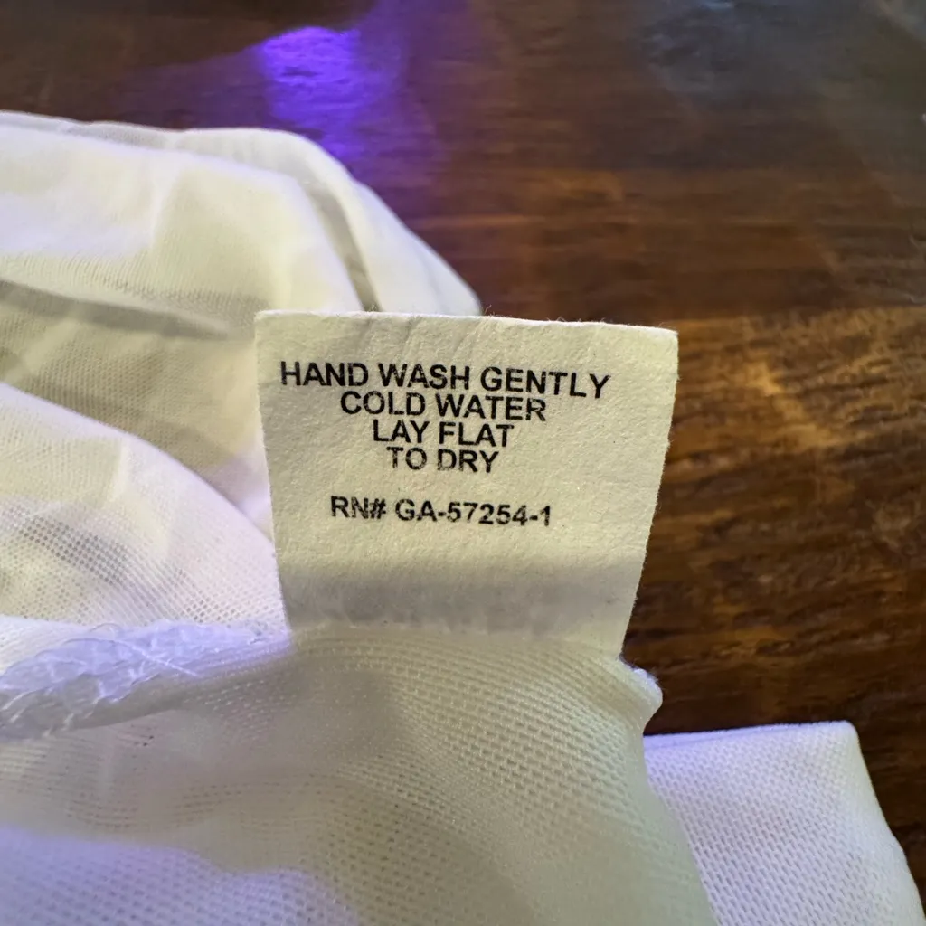 Mesmerize, XRay Elegant Sheer White Top Size L - Image 3