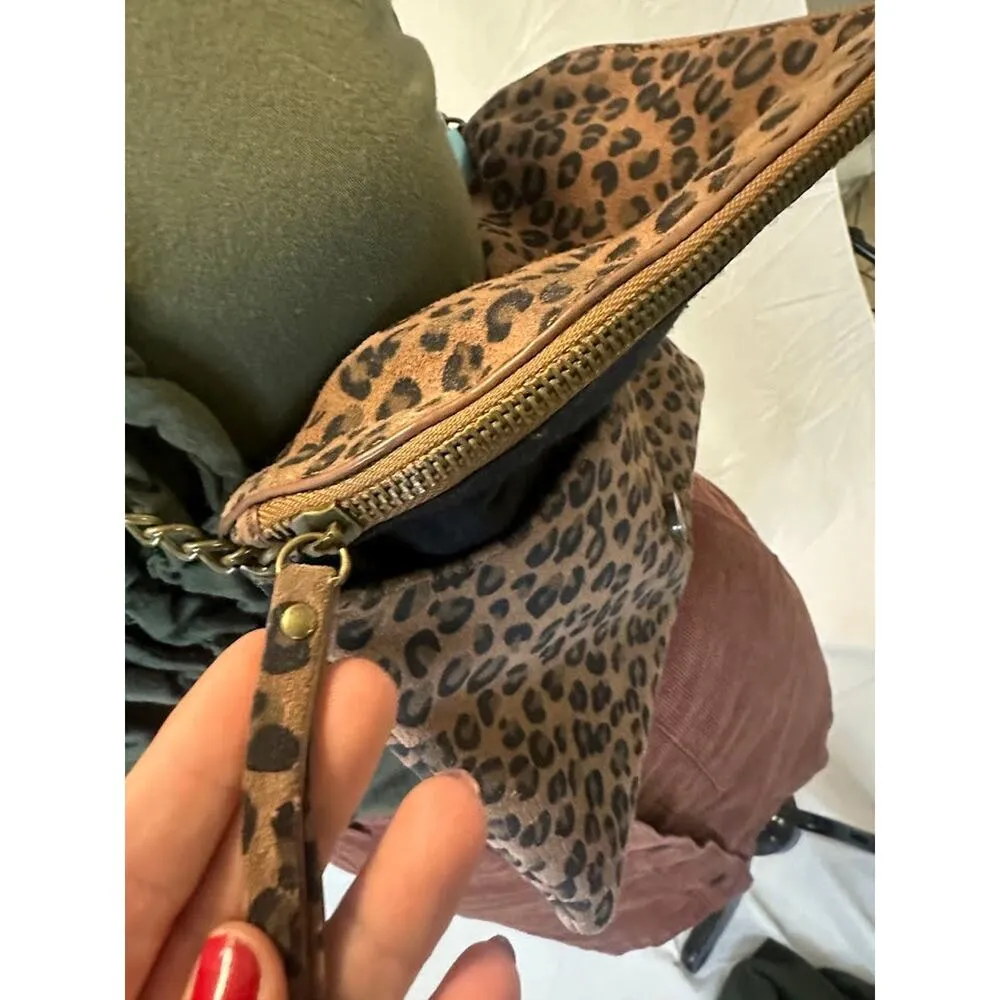 J.Crew  Leopard Print Suede Bag - Image 2