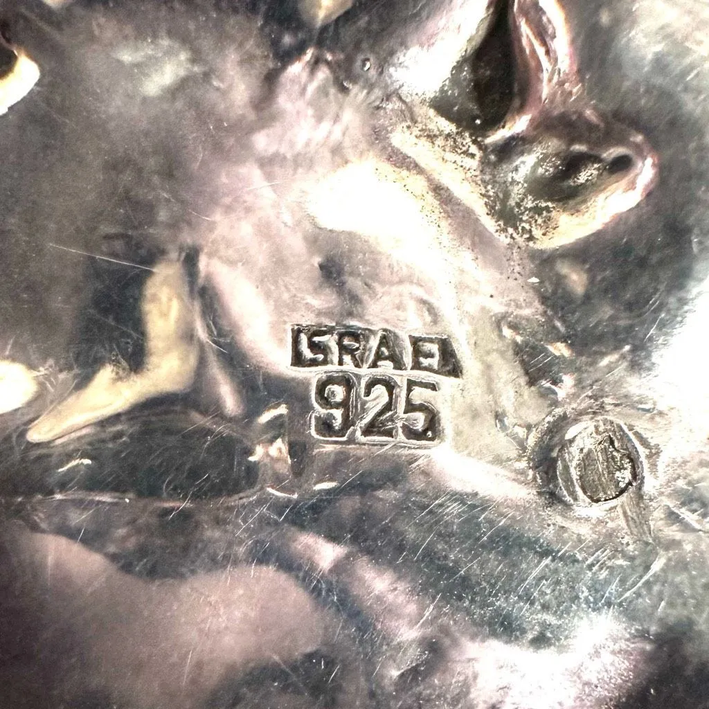 Israeli Sterling silver Electroform Bubble Pendant Necklace - Image 5