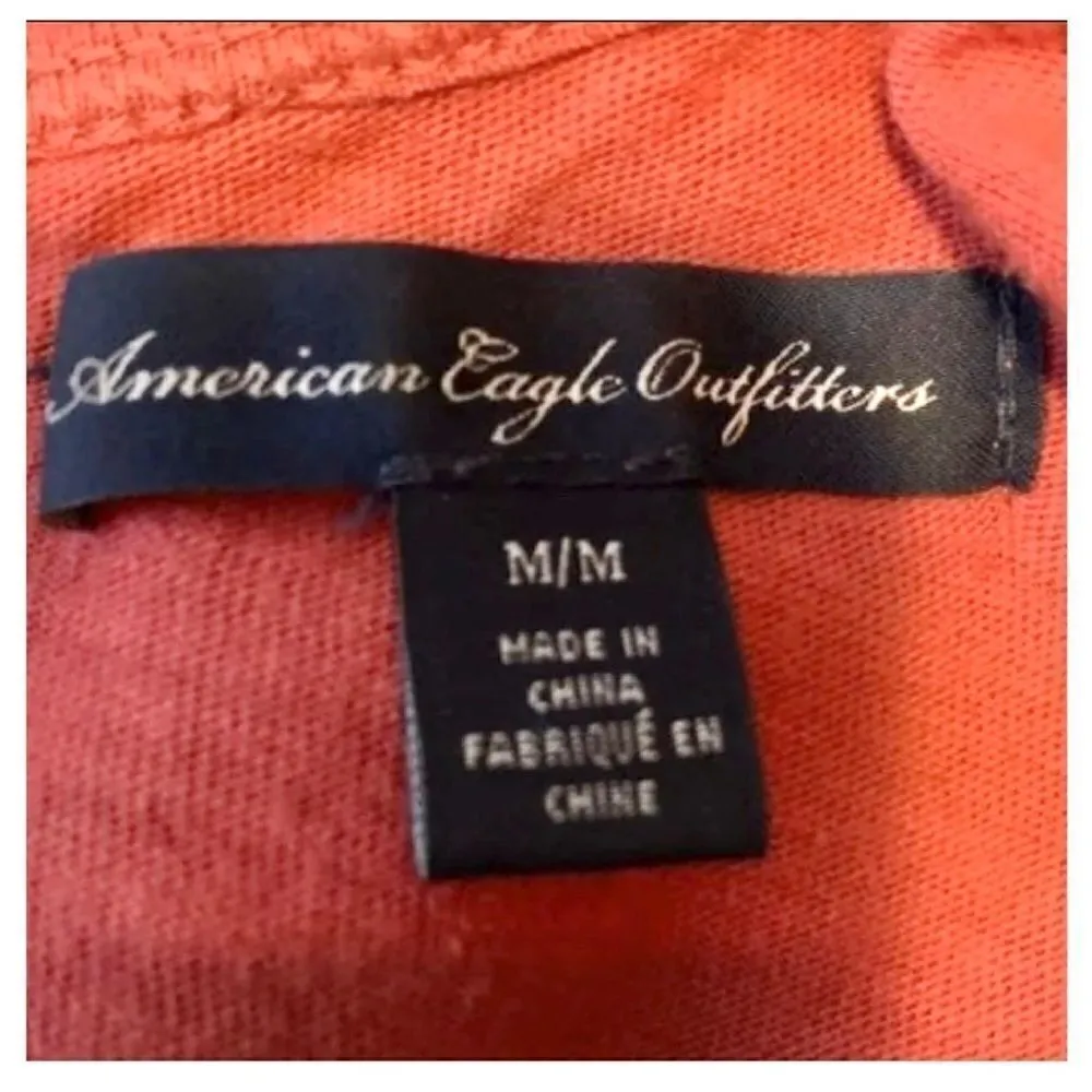 WOMEN’S 𝅺American Eagle brick red floral lace tank top - Image 6