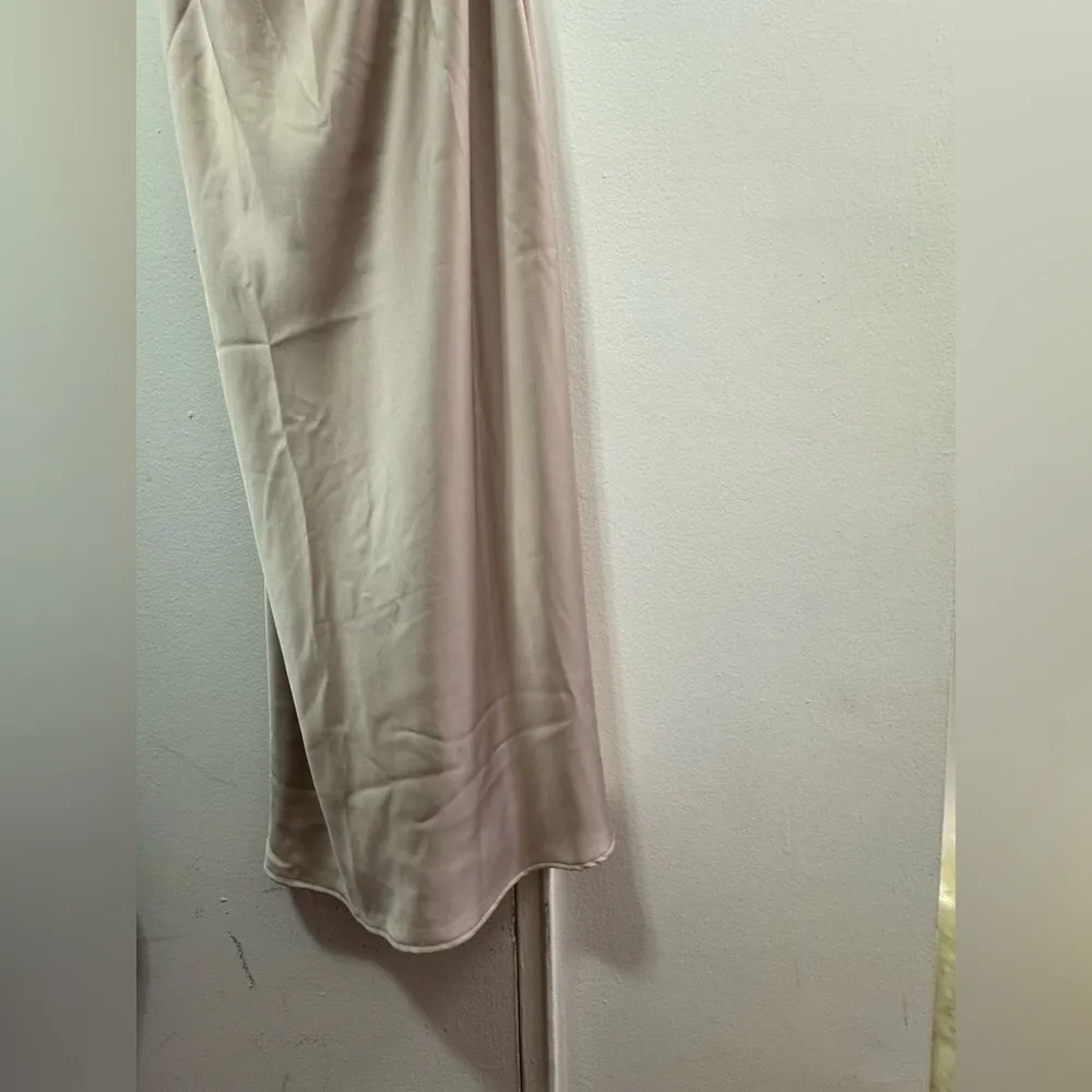NWT Zara Satin Slip Dress in Cream with Beaded Straps XL - Image 7