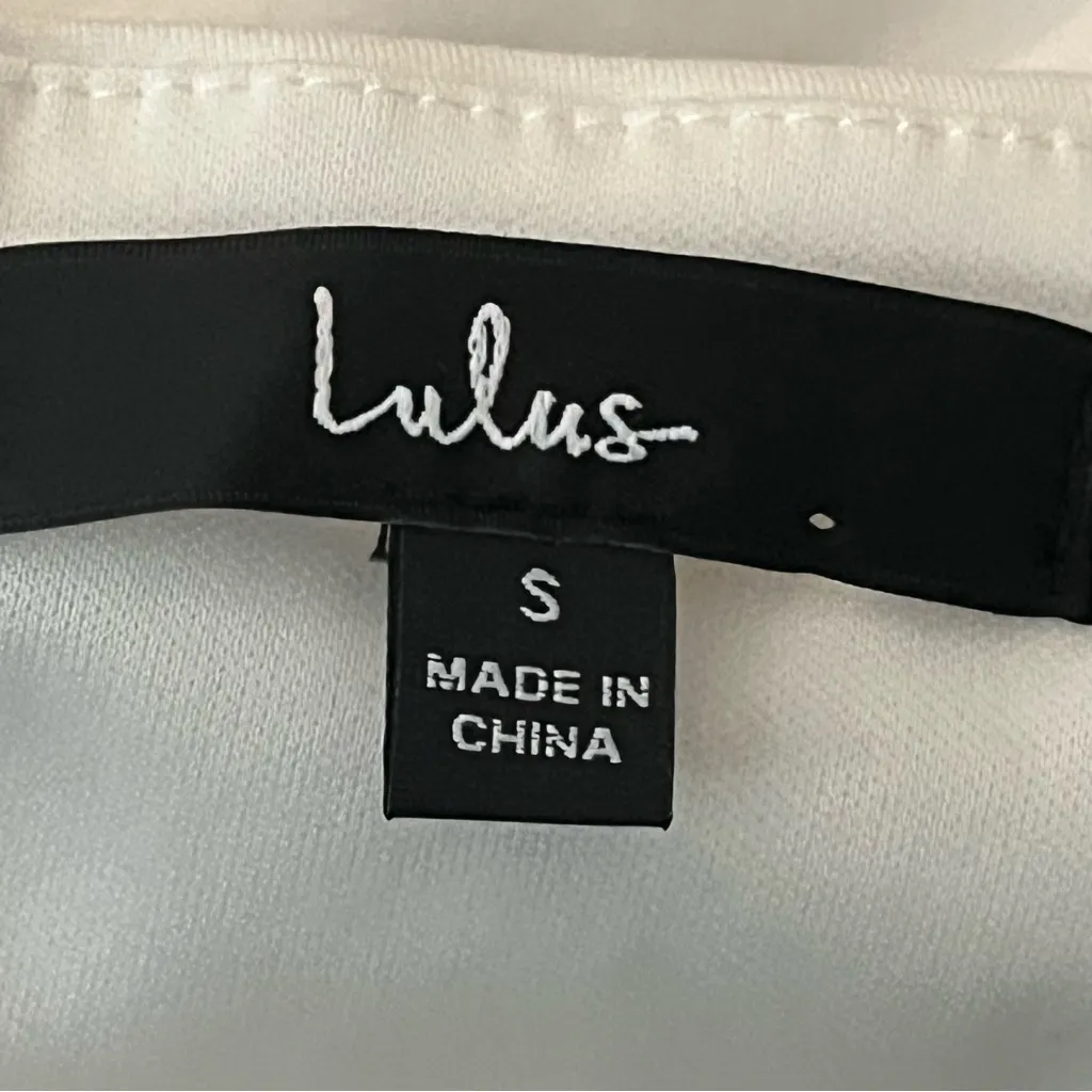 Lulus Queen of the City Strapless Bodycon Dress Asymmetrical Hem White S - Image 4