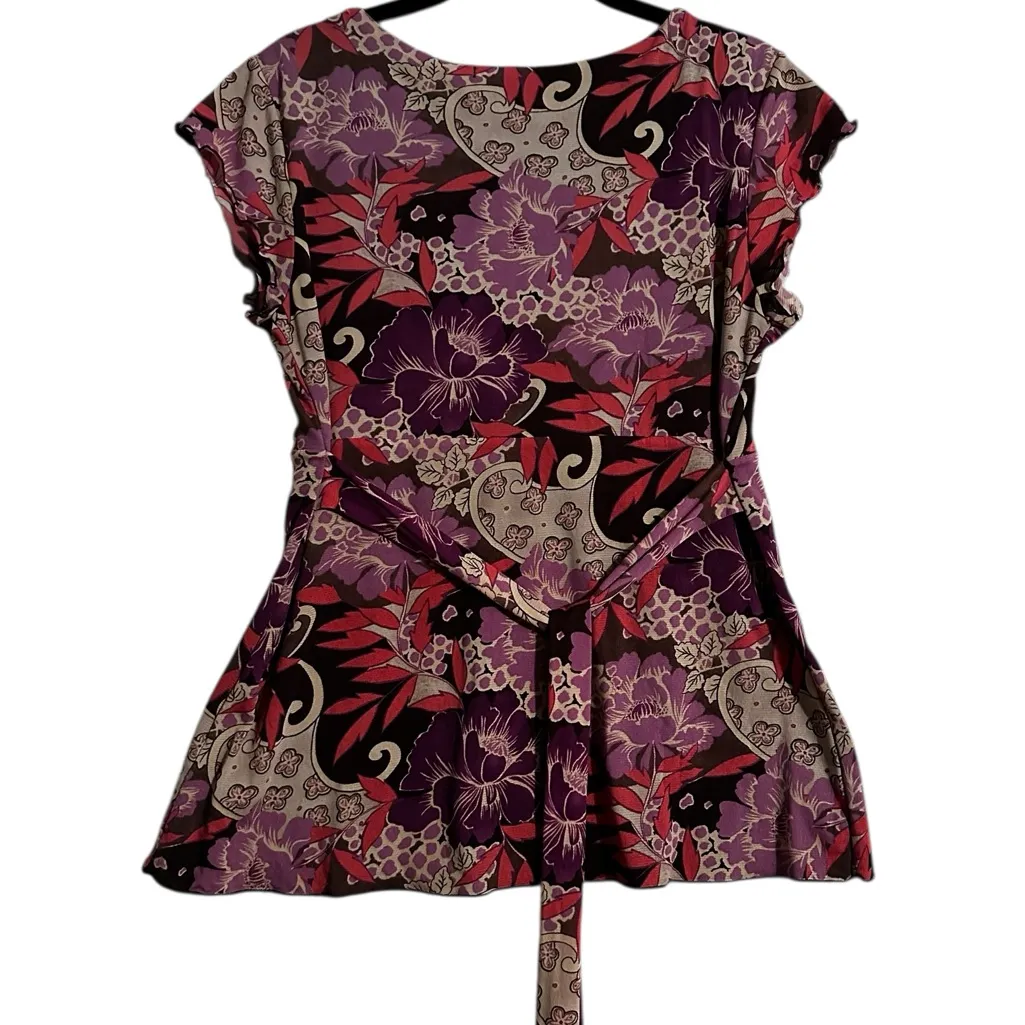 Vintage Style & Co Y2K Babydoll Top Milkmaid  Floral 90s WhimsiGoth Size Medium - Image 8