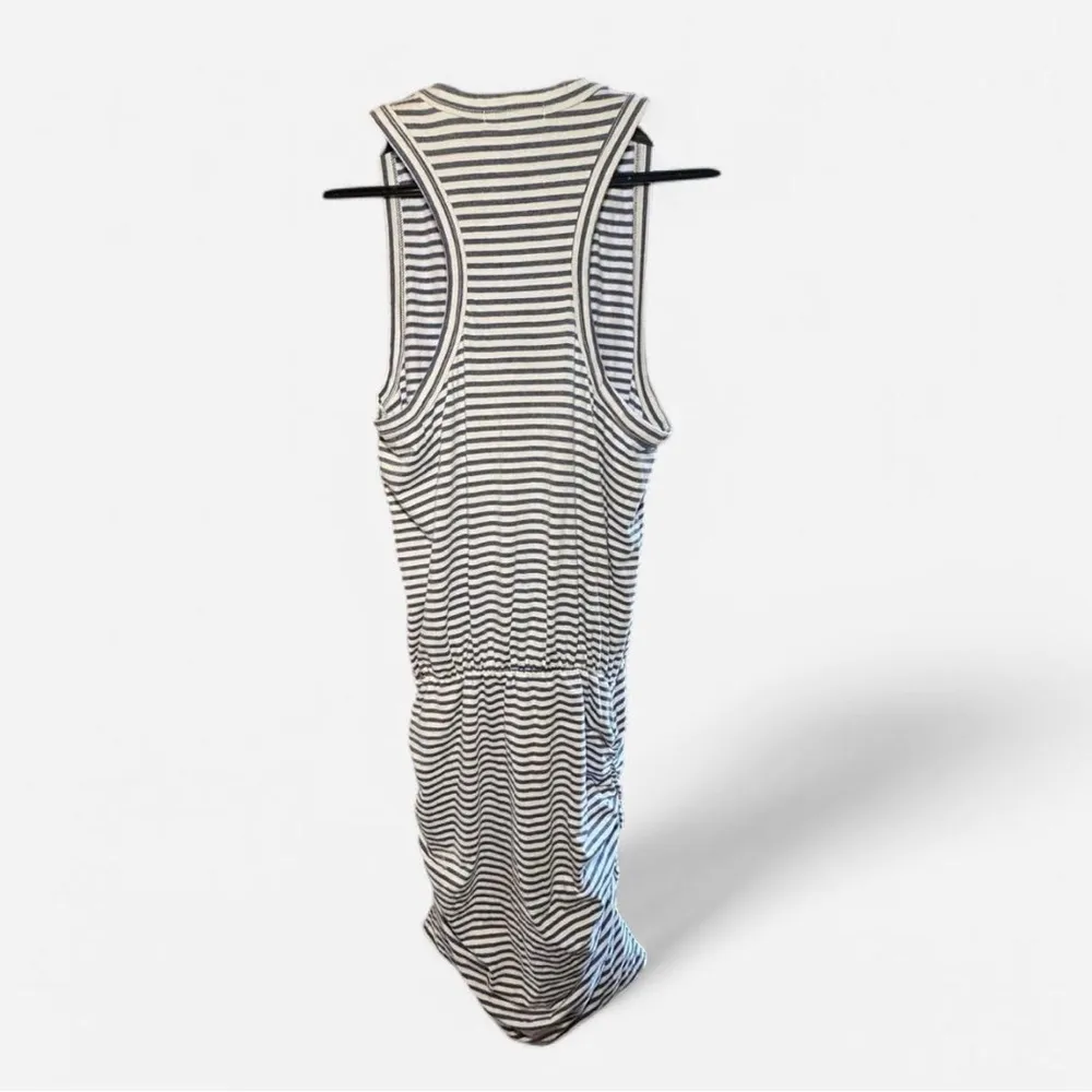 Sundry by Anthropologie Striped Sleeveless Racerback Ruched Skirt Mini Dress - Image 2