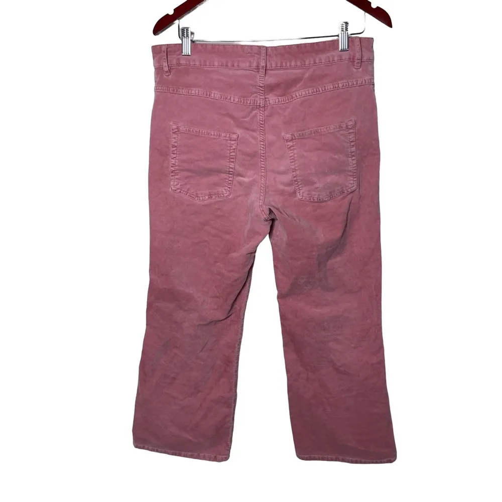 ISABEL MARANT ANYREE PINK COTTON VELVET PANT sz 44 US 12 - Image 4