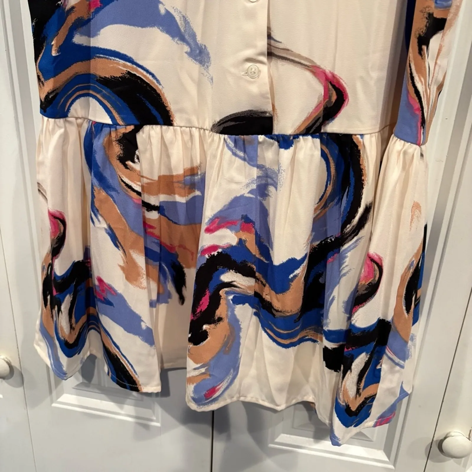 Nine West Multi Color Dress Size Medium‎ - Image 4