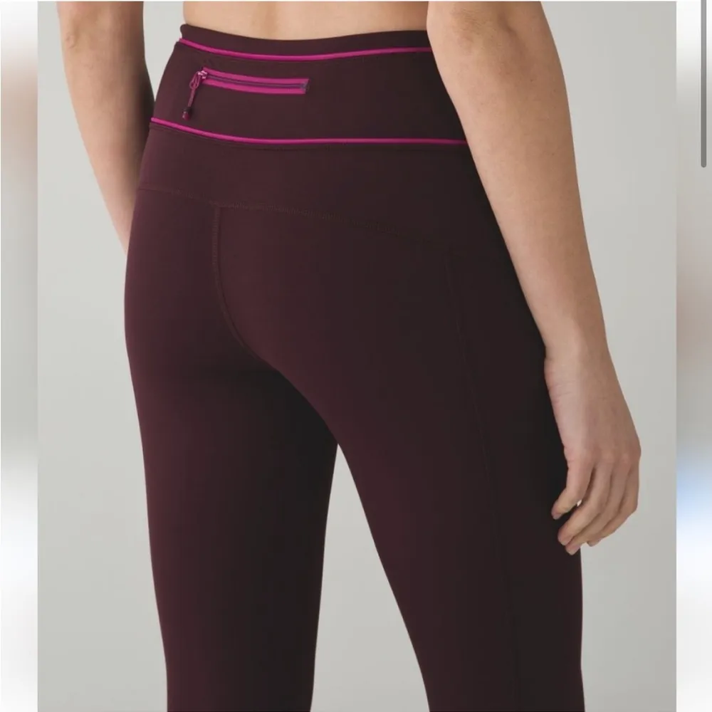 Lululemon Pace Queen Tight Skinny Reflective Cuff Running Legging - Image 3