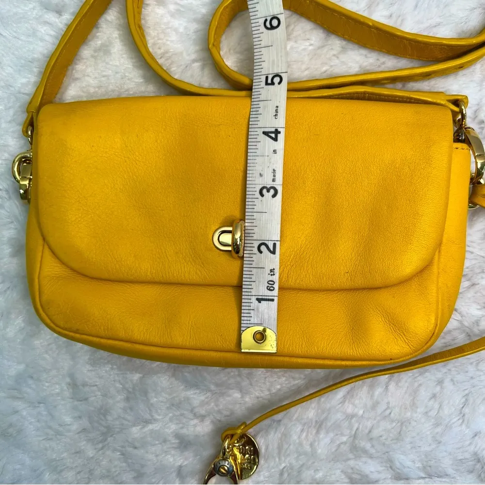 Henri Bendel Mini Crossbody Mustard Color - Image 13