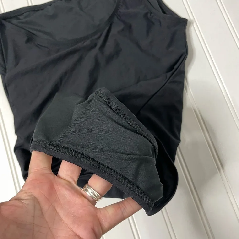 J Crew Classic Black On Shoulder Strap One-piece Swimsuit 878 - Image 7