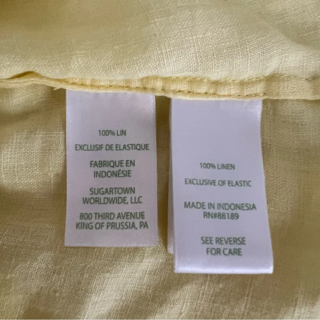 Lilly Pulitzer Womens Linen Peasant Top Size S Resort Preppy Beach Country Club - Image 10