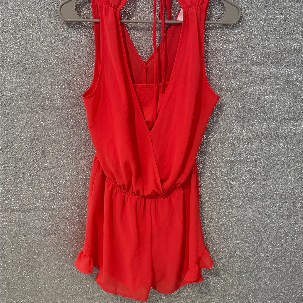 Astr Scarlet Sleeveless Romper - Image 10