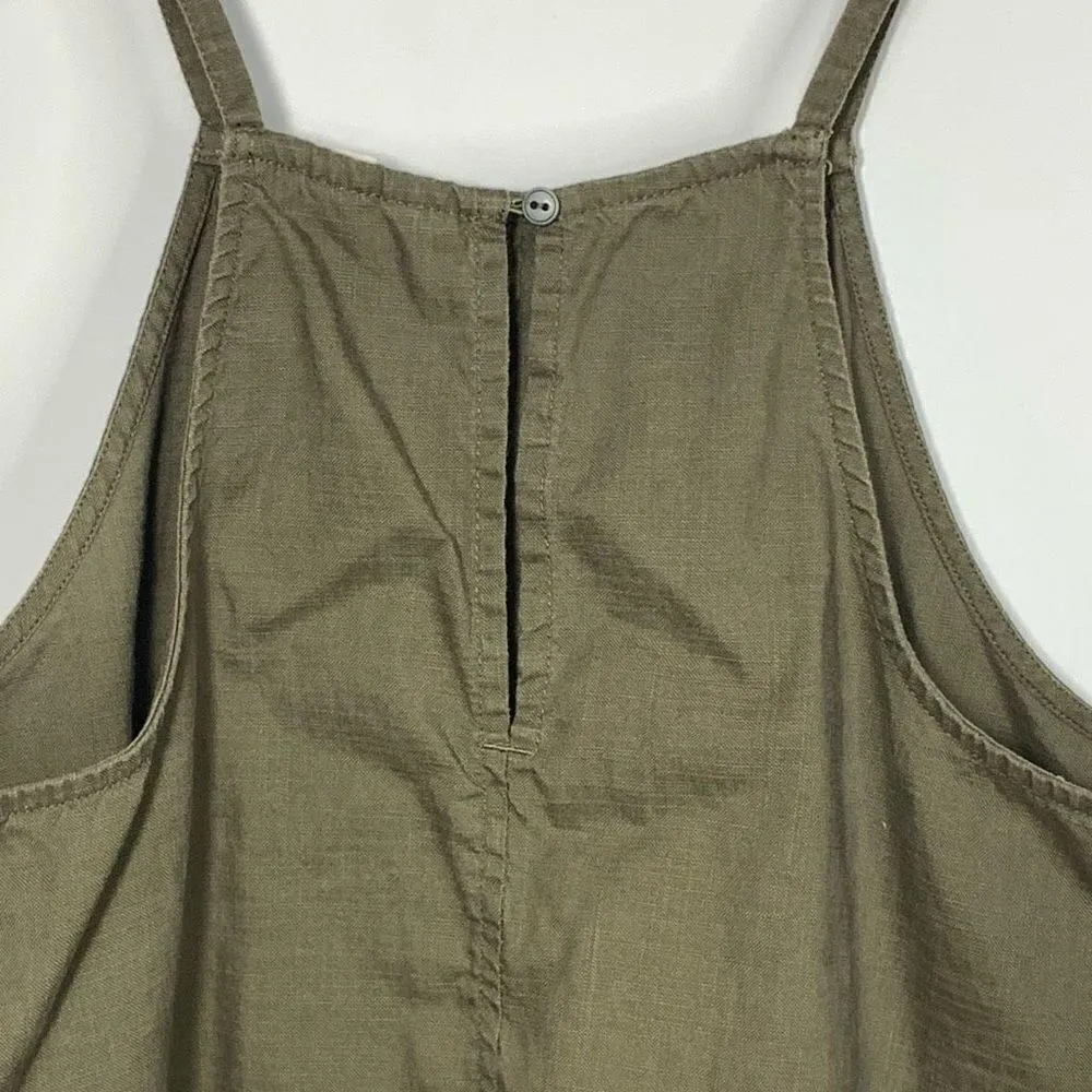 Melrose and Market Women's Keyhole Back Halter Neck Tank Top Olive Green Small - Image 6
