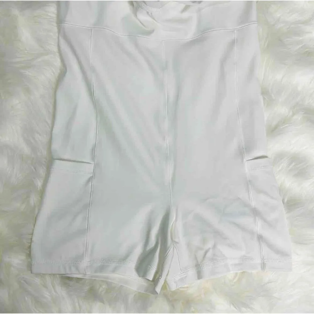 OFFLINE BY AERIE Tennis Dress White Sleeveless Ruffle Hem LARGE Soft Support - Image 9