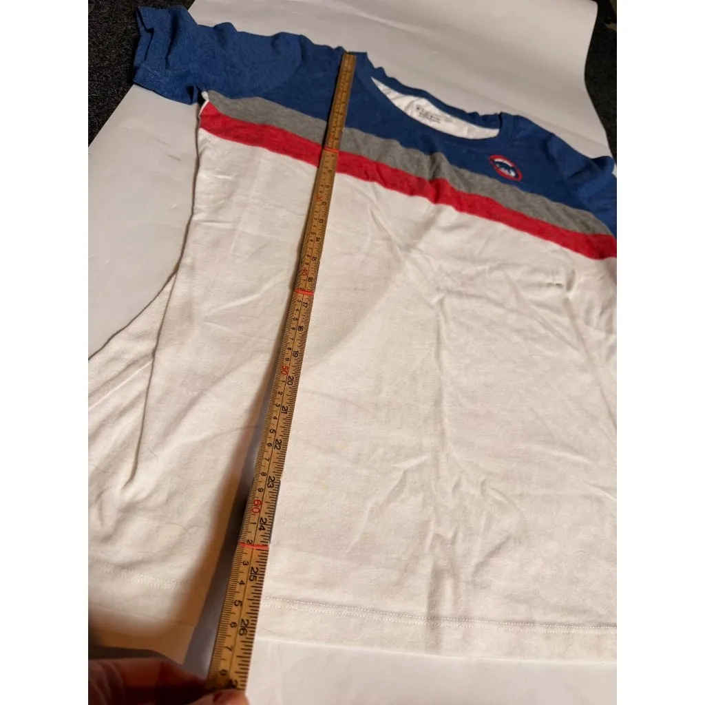 Chicago Cubs Womens Striped Short Sleeve T - Image 7