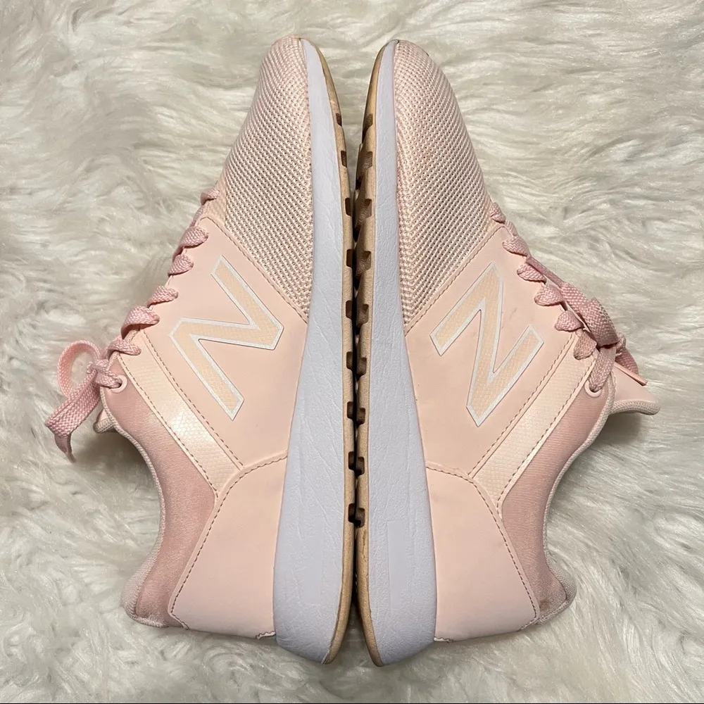 New Balance 24 Cushioning Comfort Mesh Running Sneakers Lace Up Pink Size 9 - Image 7