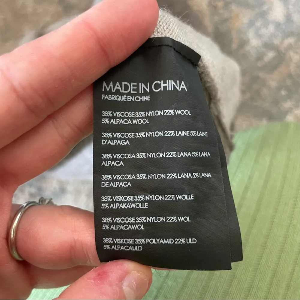 Club Monaco Alpaca Wool Blend V Neck Sweater Dress Size XS - Image 3