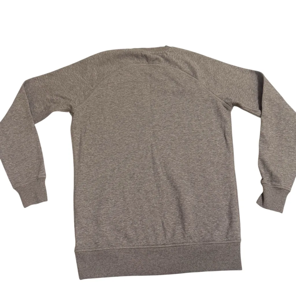 Gymshark Size S Logo Embroidered Crewneck Sweatshirt Light Gray    Loungewrar - Image 4